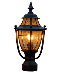 modern classic design street lighting lamp Brussels, Lights on for people walking. City lamppost close-up. Street evening landscape in the capital of European Union in spring time