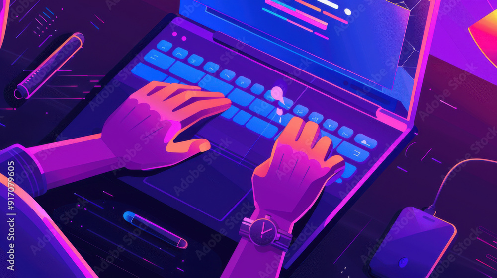 Poster user activating privacy mode on a web browser