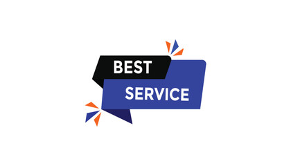 
Best Service button web banner templates. Vector Illustration 
