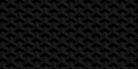 Vector of cube geometric pattern grid backdrop triangle background. Abstract cube geometric tile and mosaic wall or grid backdrop hexagon technology. black or gray geometric block cube structure.