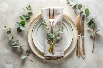 Top view table setup