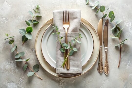 Top view table setup