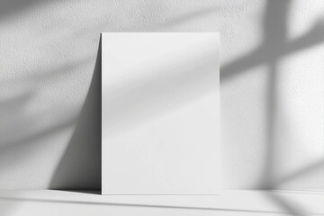 Blank paper mockup on isolated background created with generative ai