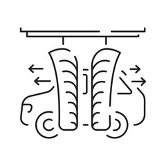 Car wash line icon. Car service element