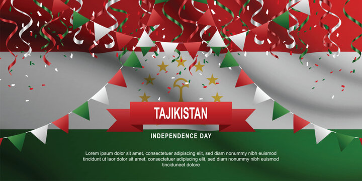 Independence Day of Tajikistan background.
