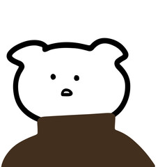 Sweet Pig Character in Turtleneck Vector | Cute Minimalist Design