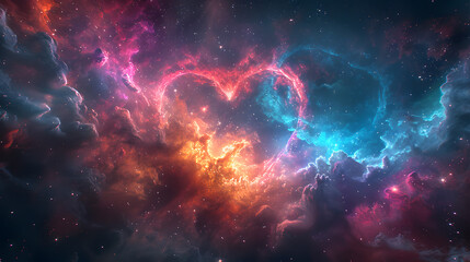 Fototapeta premium Cosmic Heart Nebula