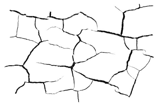 Cracks transparent background PNG macro