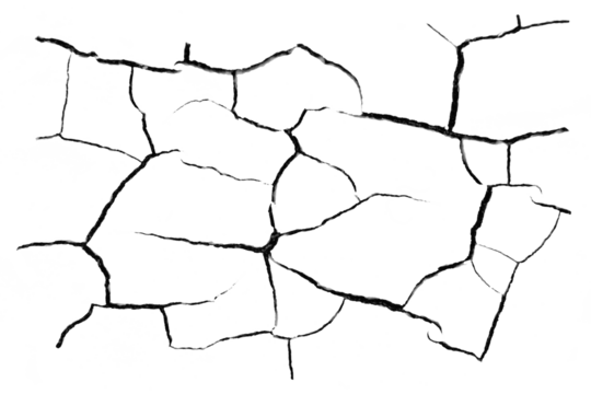 Cracks transparent background PNG macro