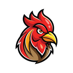 The Fierce and Focused Rooster A Symbol of Strength Determination and Unyielding Resolve