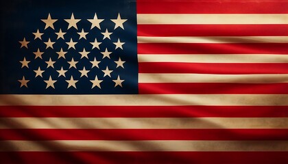 Naklejka premium Flag of United States of America