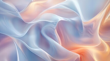 Fototapeta premium Abstract Fluid Art, Shimmering Waves of Color