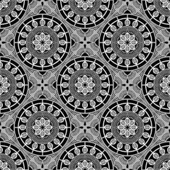 Pattern with crochet granny square wallpaper handmade decorative art design print 