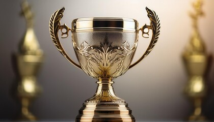 Trophy cup for the sports champion.