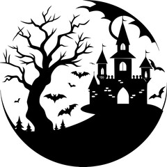 Spooky Halloween Vector Art Background