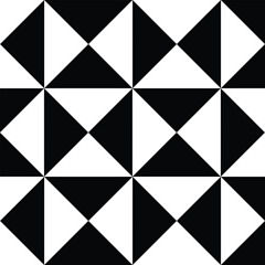 Retro black and white geometric pattern background, vector abstract circle, triangle and square lines art. Trendy bauhaus pattern backgrounds op-art set