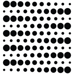 Dot pattern seamless background. Polka dot pattern template Monochrome dotted texture modern seamless