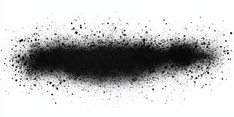 Obraz premium Black Spray Paint on White Background