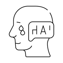 ambivalence neurosis, sharp mood swings line icon vector. ambivalence neurosis, sharp mood swings sign. isolated contour symbol black illustration