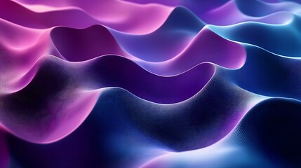 Obraz premium Abstract purple and blue wavy background with a textured surface.