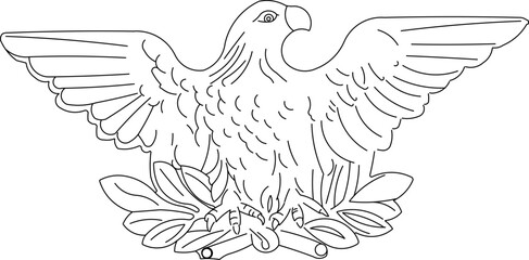 Vector sketch illustration silhouette design decorative ornament classic vintage ethnic traditional floral Neoclassical Style Decor