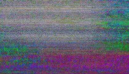 ノイズのかかったTVモニター画面背景_04
