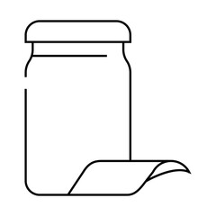 maltagliati pasta line icon vector. maltagliati pasta sign. isolated contour symbol black illustration