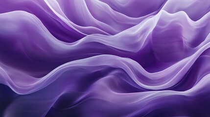 Obraz premium Abstract purple and white flowing fabric waves