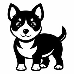 Puppy Dog vector illustrator image 
