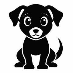 Charming Puppy with black and white color 