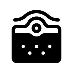 Acne Care Glyph Icon. Single icon, glyph vector icon	