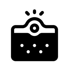 Acne Glyph Icon. Single icon, glyph vector icon	