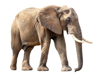 Obraz premium An African elephant walking across a plain