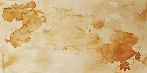 Fototapeta premium Abstract brown Watercolor Background Texture, Ancient book page, Vintage and old Grunge paper banground, retro Abstract Watercolor Coffee Stain