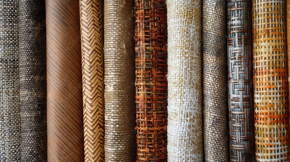 Aufkleber design a set of paper textures with a fabric-like appearance. how do the woven patterns and textures