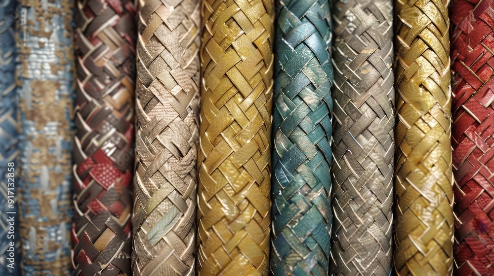 Aufkleber design a set of paper textures with a fabric-like appearance. how do the woven patterns and textures
