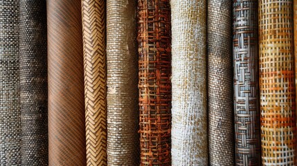 Design a set of paper textures with a fabric-like appearance. How do the woven patterns and textures give the paper a textile feel