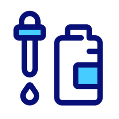 Obraz premium Serum Mixed Icon. Single icon, line and colored vector icon