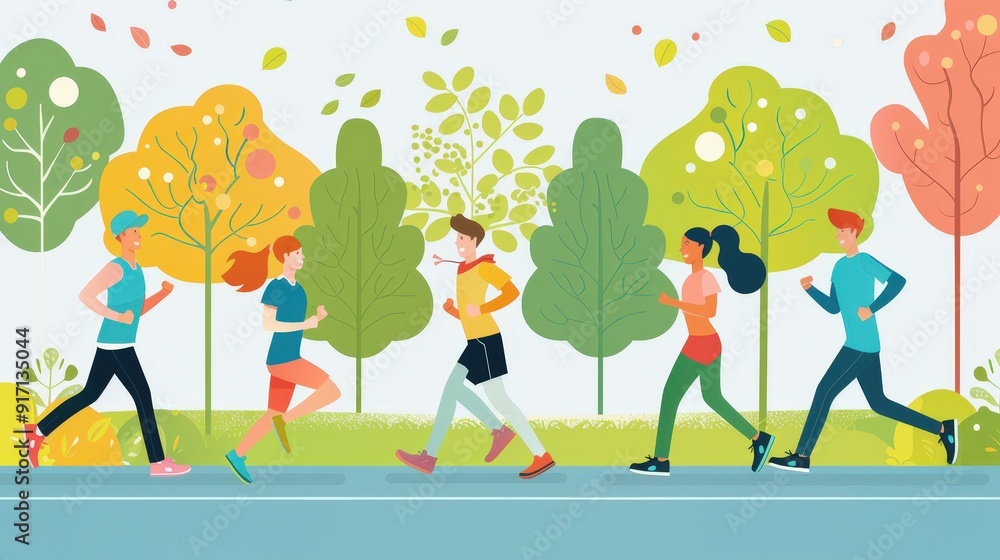 Aufkleber design an infographic outlining the benefits of regular exercise. what types of exercise and health 