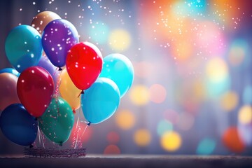 Birthday cake blurry balloons background --ar 3:2 --v 5.2 Job ID: b280ce91-f0ed-442e-bcff-1055a0242431