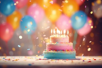 Birthday cake blurry balloons background --ar 3:2 --v 5.2 Job ID: 6daa0da7-0030-4948-9523-624a6f7184df