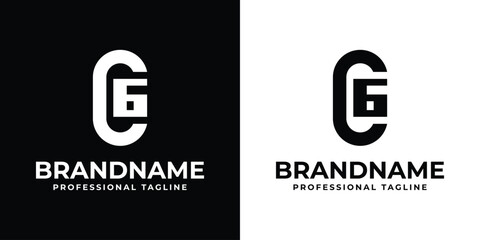 Letters CG or OG Monogram Logo Set, for any business with CG, GC, OG, or GO initials