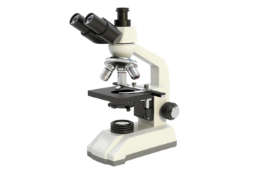 microscope isolated on white