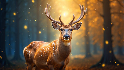 deer in the woods