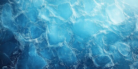 Obraz premium Abstract Ice Texture,Beautiful winter natural blue ice texture of surface of frozen. Nature abstract pattern of white cracks. Winter seasonal background, mock up, flat lay, ice texture background,ice 