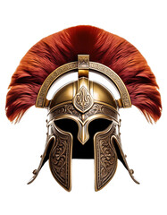 Gladiator helmet isolated on transparent background