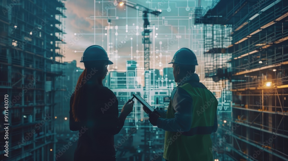 Poster imagine a series of video tutorials on construction project management fundamentals, covering topics