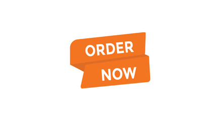 Order now button web banner templates. Vector Illustration 
