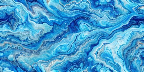 Obraz premium Marble ink colorful. Blue marble pattern texture abstract background. can be used for background or wallpaper