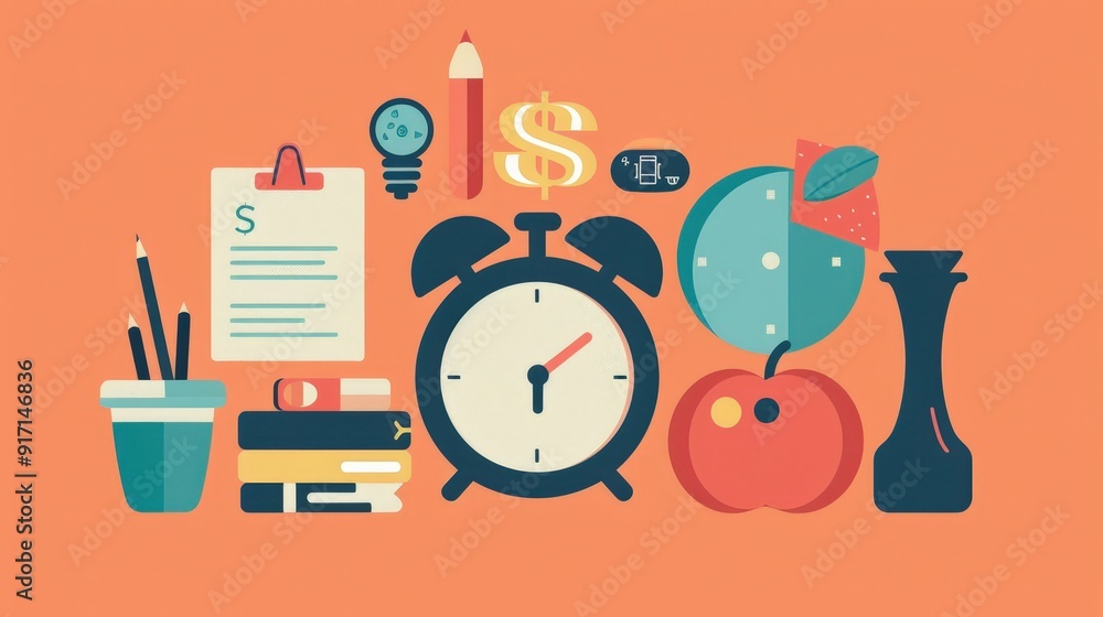 Poster imagine an infographic that explains the basics of personal finance management. what tips and visual